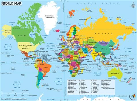 Mapamundi Político Y Mudo 2020 Descargar E Imprimir Mapas