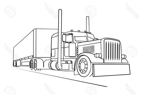 Free Free 272 Outline Semi Truck Svg SVG PNG EPS DXF File