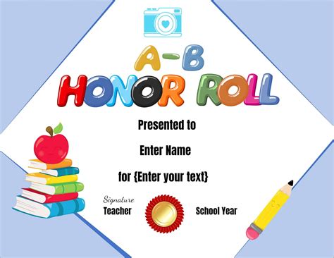 Free Principal's Honor Roll Certificate Template - Resume Gallery