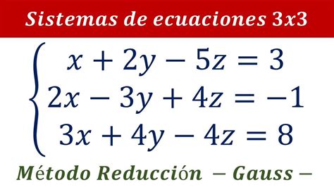 De Ecuaciones Con 5 Incognitas Resuelto Por Gauss De Ecuaciones Con 5