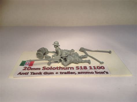 20mm Solothurn S18 1100 Anti Tank Gun And 2 Crew Men Ewm