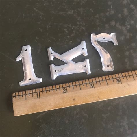 Vintage Metal Letters And Numbers For Industrial Decor And Etsy