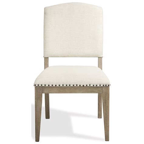 Riverside Furniture Myra Upholstered Side Chair With Nail Head Trim