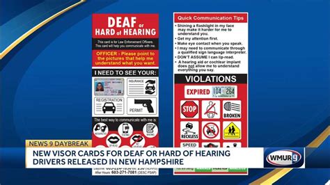 Check spelling or type a new query. New visor cards for deaf or hard of hearing drivers released in New Hampshire