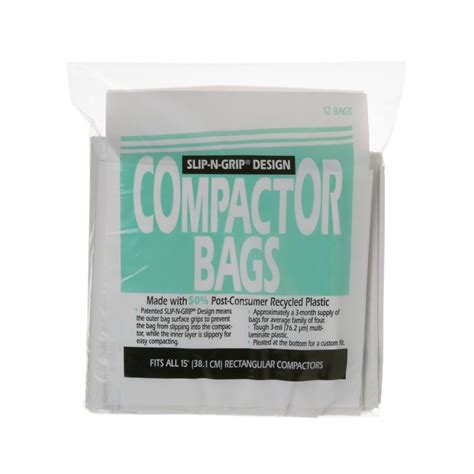 This is important for cutting costs for waste management, as every home. GE 15 in. Heavy Duty Square Compactor Bags for GE Trash ...
