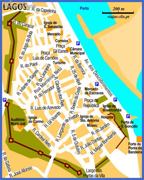 Lagos Map Tourist Attractions