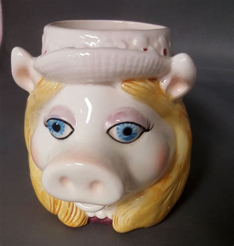 1980s Sigma Miss Piggy Mug Cup Ceramic Jim Henson Muppet Etsy Miss