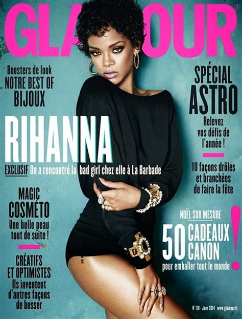 Rihanna Glamour Paris And Glamour Uk Magazine January 2014