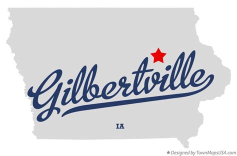 Map Of Gilbertville Ia Iowa