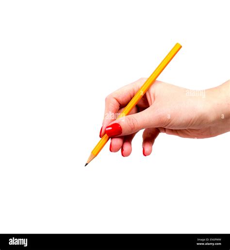 Hand Holding Pencil Hi Res Stock Photography And Images Alamy
