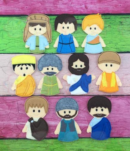 So Much Fun With This Bible Figure Finger Puppet Set Great For