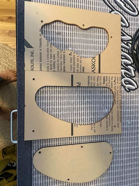Stewmac Rear Control Cavity Router Templates Reverb