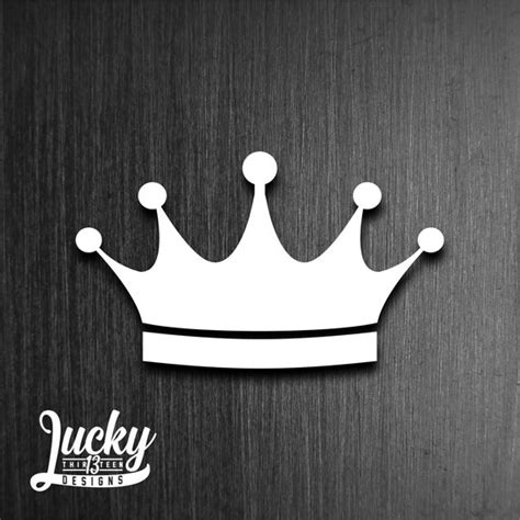 Simple Crown Vinyl Decal Etsy