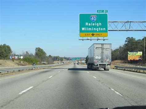 North Carolina Interstate 95 Northbound Cross Country