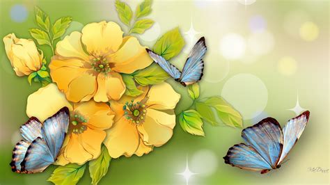 Watercolor Flowers And Butterflies At Getdrawings Free Download