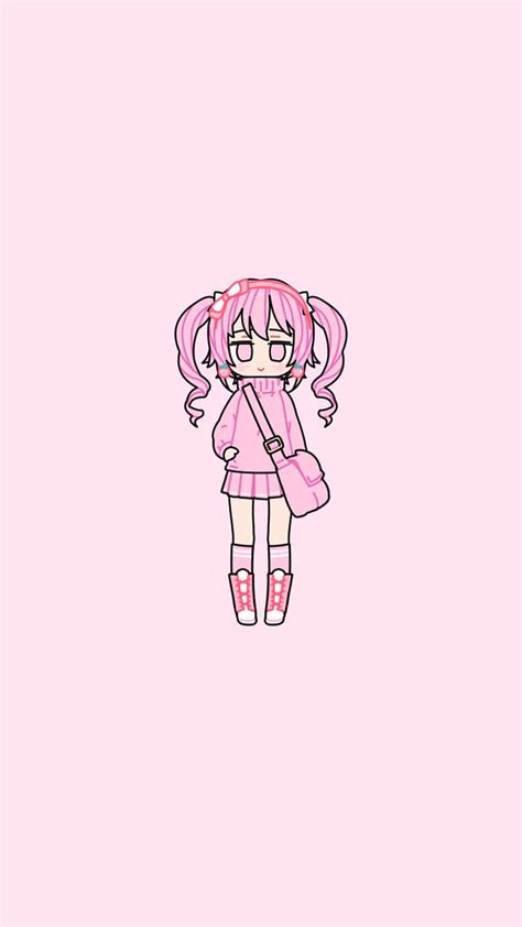 Pink Pastel Girl Anime Hd Phone Wallpaper Peakpx