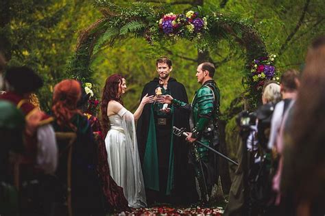 heather and bobby s lord of the rings meets game of thrones fantasy wedding offbeat wed was