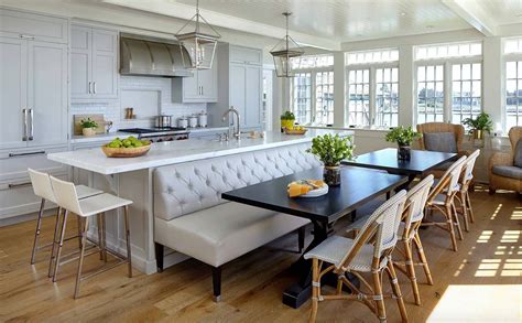 Absolutely Gorgeous Transitional Style Kitchen Ideas Kitchen Island Dining Table