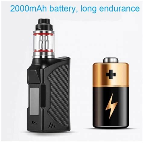 90w Electronic Cigarette With Led Screen Build In 2200mah Adjustable