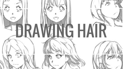 Drawing Different Styles Of Animemanga Hair Clip Studio