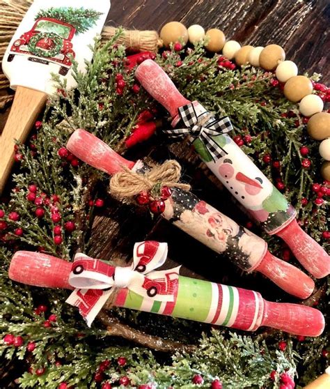 Pin By Decor By Me On Rolling Pins Christmas Crafts Decorations