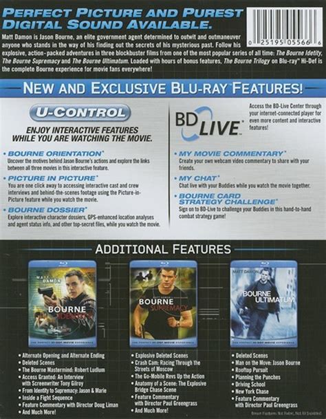 Bourne Trilogy The Blu Ray 2002 Dvd Empire