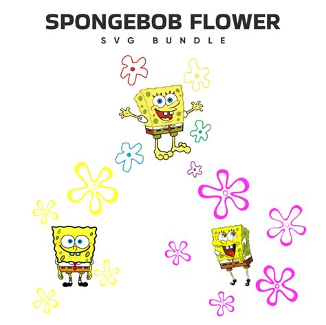 Spongebob Flower Svg