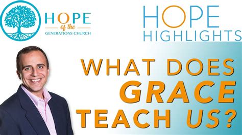 What Does Grace Teach Us David Levitt Hopehighlight Youtube