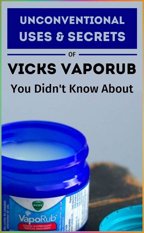 16 Brilliant Uses Of Vicks Vaporub Vicks Vaporub Vicks Easy Workouts
