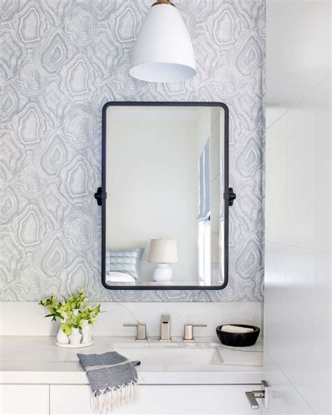 Powder Room In 2020 Decor Powder Room Framed Bathroom Mirror