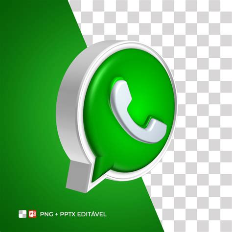 Selo 3d Whatsapp Pptx Editável Png Sem Fundo Download Designi