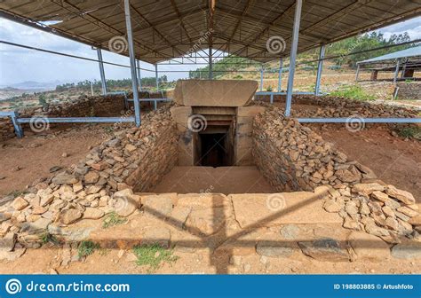 Tombs Of Kings Kaleb And Gebre Meskel Aksum Ethiopia Stock Image Image