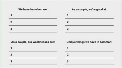 Couples Communication Worksheets — Db
