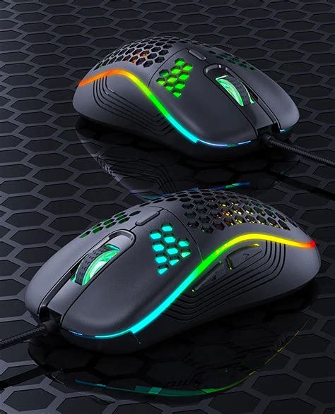 Imice T98 7200 Dpi Rgb Usb Wired Gaming Mouse Lightweight Honeycomb