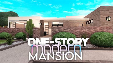 One Story Modern Mansion → Bloxburg Speed Build No Gamepass Youtube