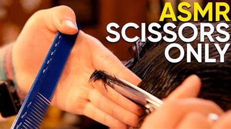 Asmr Barber💈scissors Only Classical Haircut No Talking Youtube
