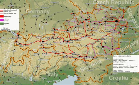 Railway Map Of Austria Railroad Discussion Forum