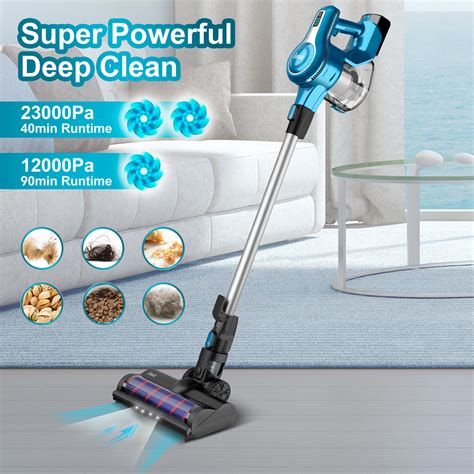 Inse Cordless Vacuum Cleaner With 2 Batteries Up To 80 Minutes Run