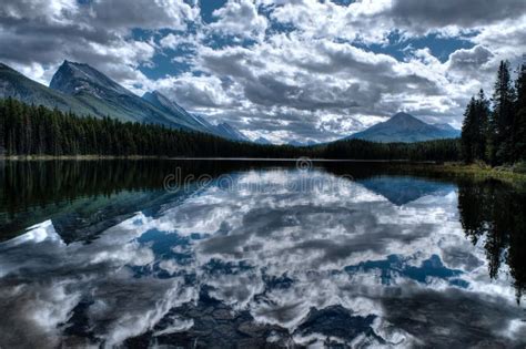 Clear Water Mountains And Reflections Stock Photo Image Of