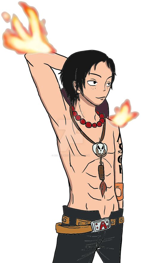 Portgas D Ace By Azamiyamada On Deviantart