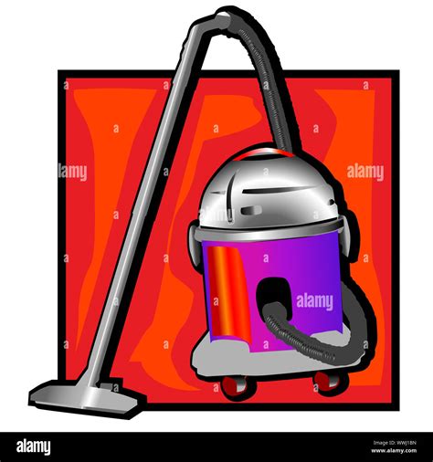 Retro Vacuum Cleaner Clip Art Stock Photo Alamy