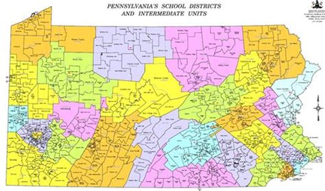 Pennsylvania School District Map Real Map Of Earth