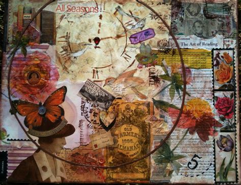 Mixed Media Collage Lettered Love Paulas Paradise Collage Art