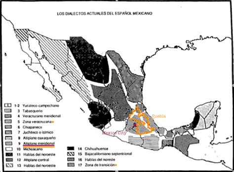 2 Los Dialectos Actuales Del Español Mexicano The Current Dialects Of