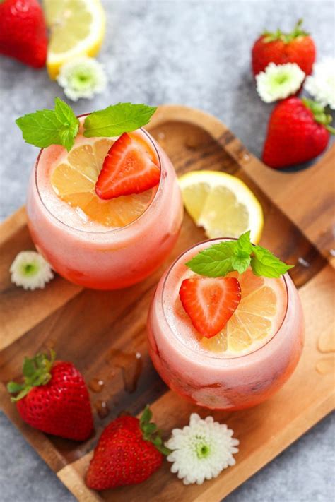 Healthy Strawberry Lemonade With Chia Seeds The Idea Room