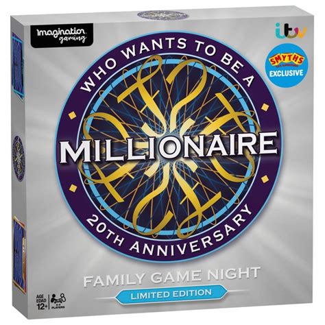 Who Wants To Be A Millionaire 20th Anniversary Board Game Millionaire