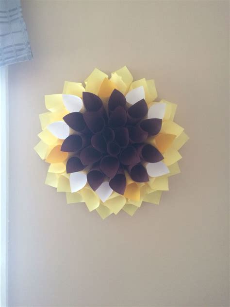 Sunflower Paper Wreath See More At Jemyscrafts Inetsy Paper Wreath