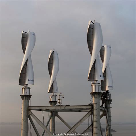 Turbina Eólica De Pequeno Porte De Eixo Vertical Ws 4 Range Windside Com Rotor Savonius