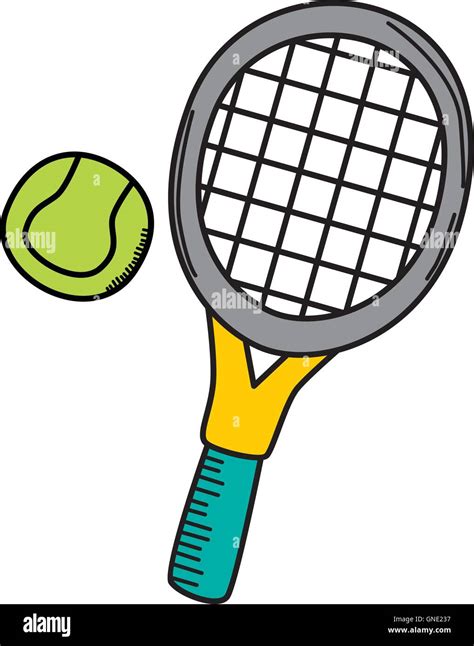 Tennis Cartoon Icon Theme Stock Vector Image And Art Alamy