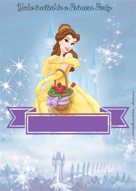 Free Disney Princesses Birthday Invitation Templates Free Printable